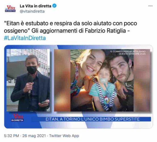 La vita in diretta, tragedia del Mottarone: la prima buona notizia