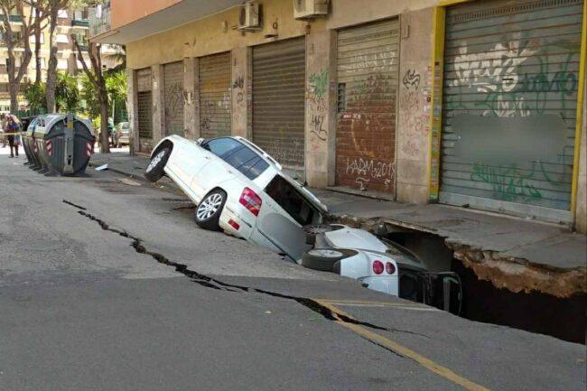 Roma - Voragine Torpignattara (Twitter)