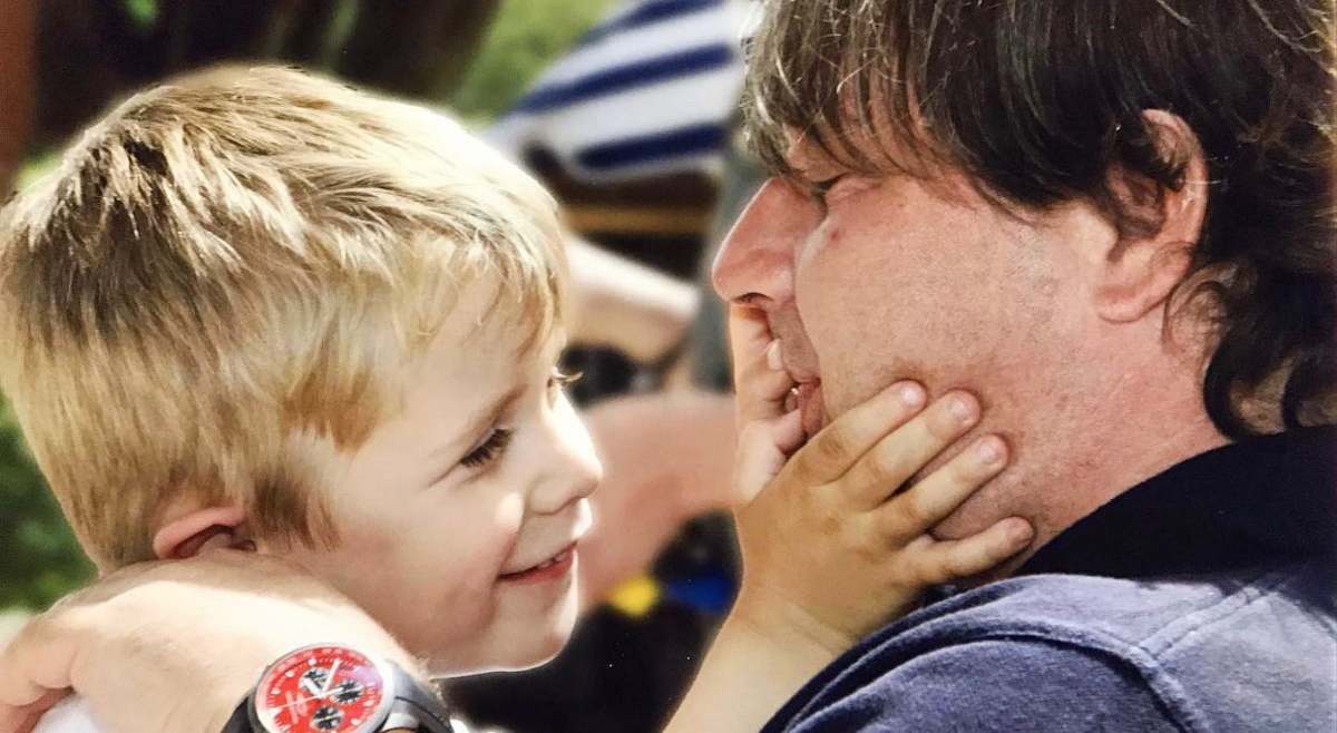 Leclerc e il papà scomparso (Facebook)