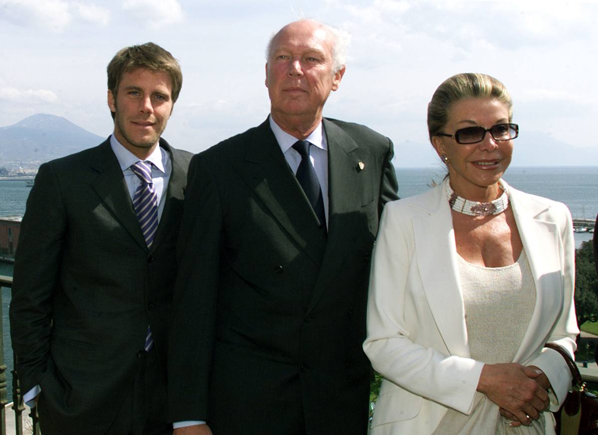 Marina Doria, Vittorio Emanuele e Emanuele Filiberto di Savoia (Getty Images)