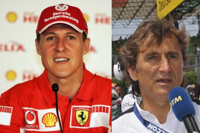 Michael Schumacher e Alex Zanardi (Getty Images)