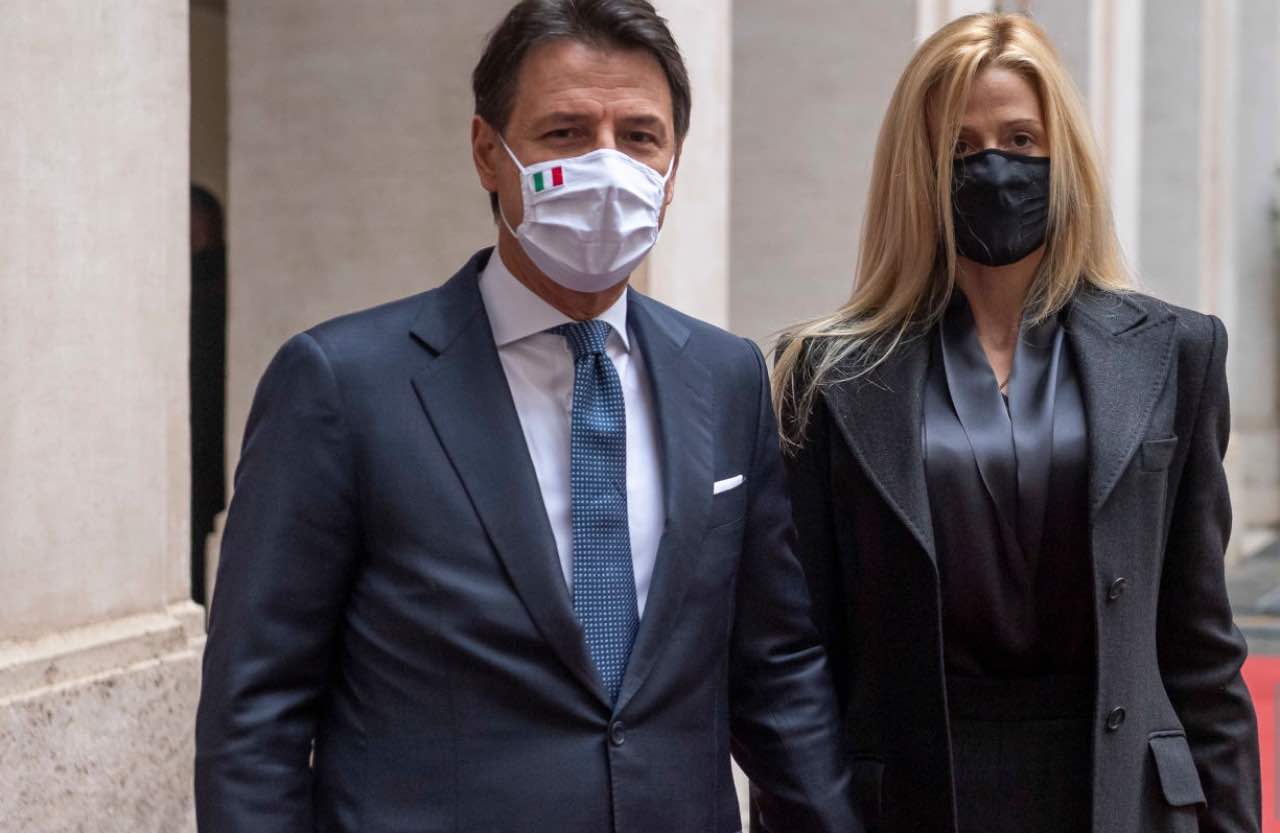 Olivia Paladino e Giuseppe Conte (Getty Images)