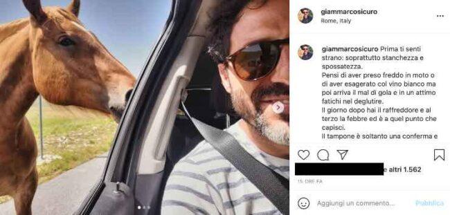 Giammarco Sicuro, quella terribile esperienza: "Prima ti senti strano..."