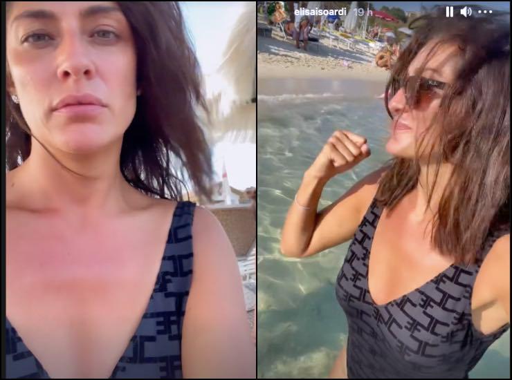 Elisa Isoardi incanta al mare, vuoi copiare il suo costume? 2 chances