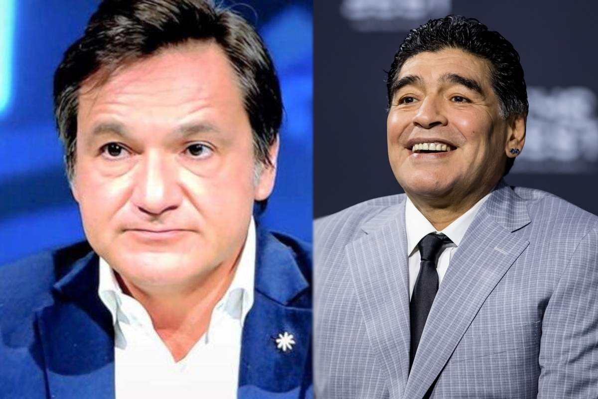 Fabio Caressa e Diego Armando Maradona