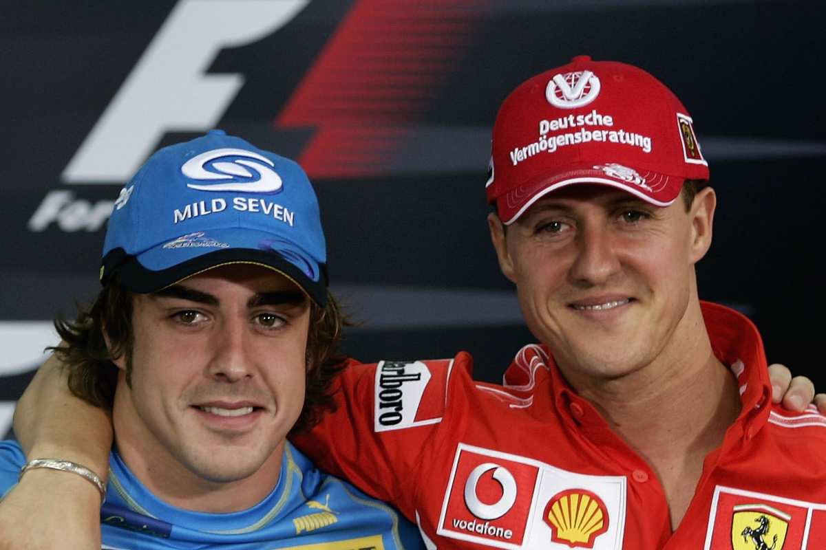 Fernando Alonso e Michael Schumacher (GettyImages)