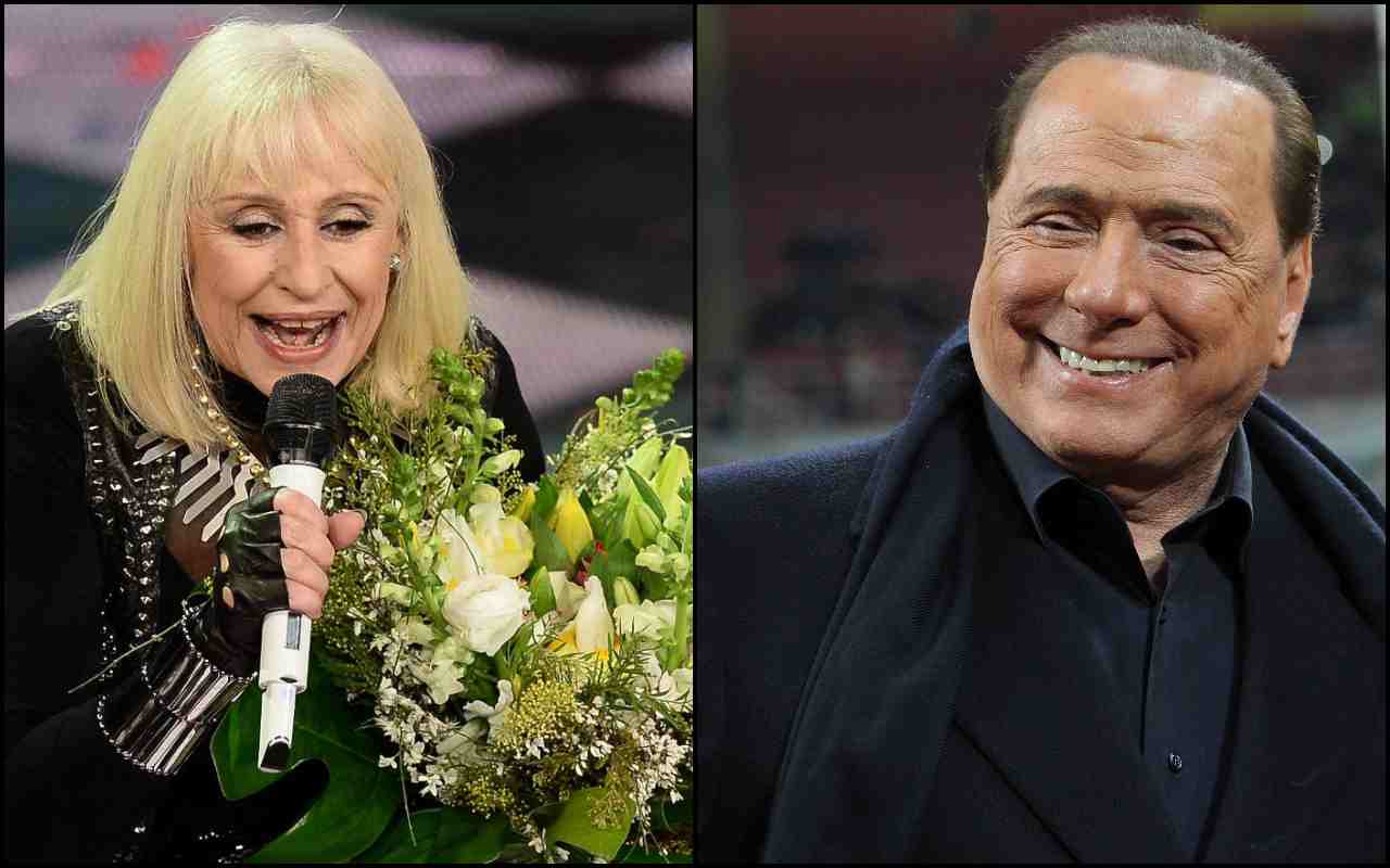 Raffaella Carrà e Silvio Berlusconi (Getty Images, BeFunky)