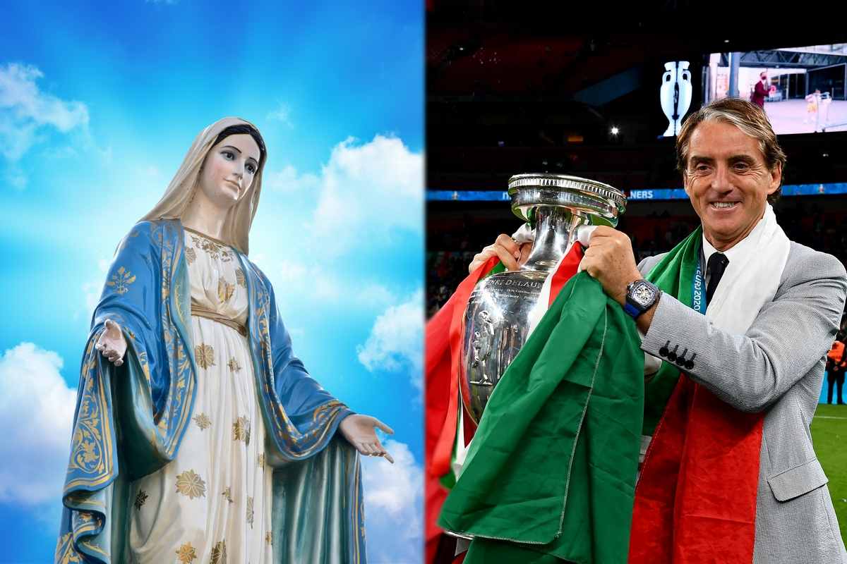 Roberto Mancini, la Madonna (GettyImages_AdobeStock)