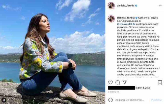 Daniela Ferolla assente da Linea Verde? "purtroppo non sarò presente"