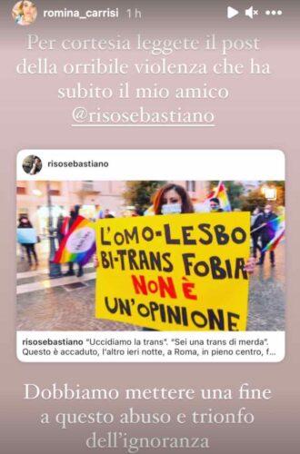 Romina Carrisi allibita e senza parole: "...orribile violenza"Romina Carrisi allibita e senza parole: "...orribile violenza"