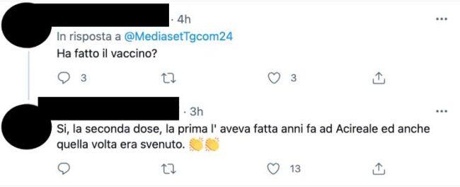 Gaetano Curreri vaccinato? Sui social è già guerra con i No Vax
