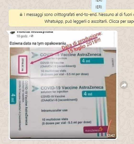 Vaccino AstraZeneca, segnalazione (Open)