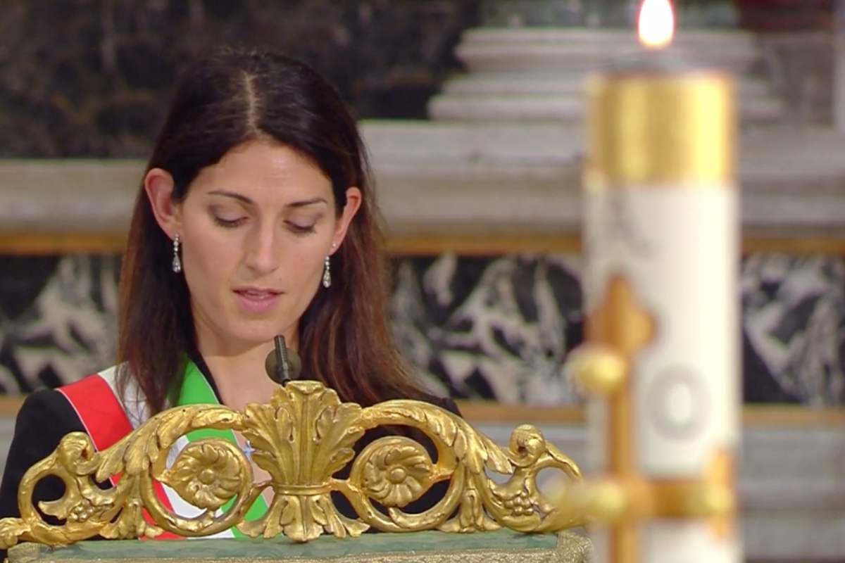 Virginia Raggi (screen Rai)