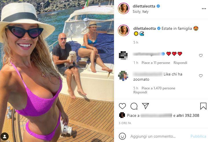 Screen Diletta Leotta (Instagram)