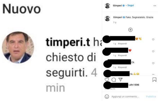 Tiberio Timperi, la denuncia social: ecco cos'è successo