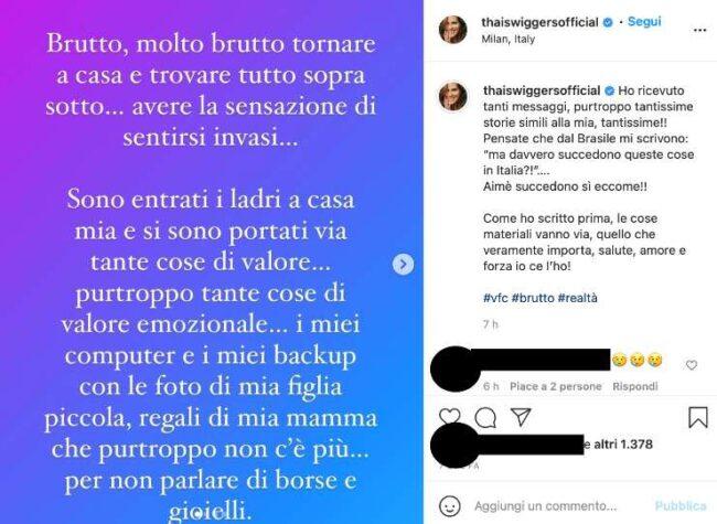 Striscia la notizia, ladri in casa per l'ex velina: brutta esperienza