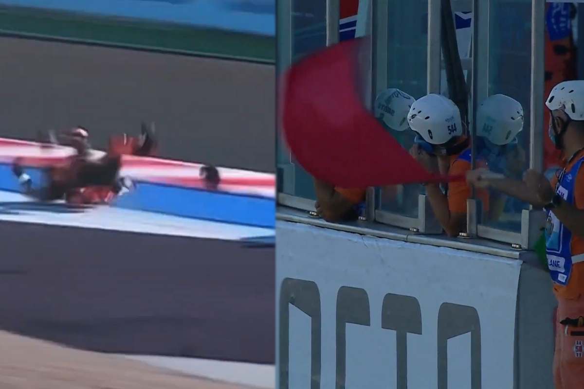 Incidente Moto3 (Twitter)