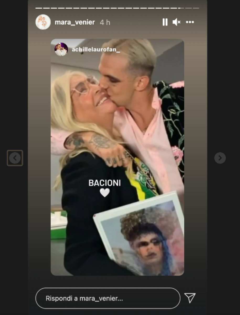 Mara Venier e Achille Lauro (Instagram)