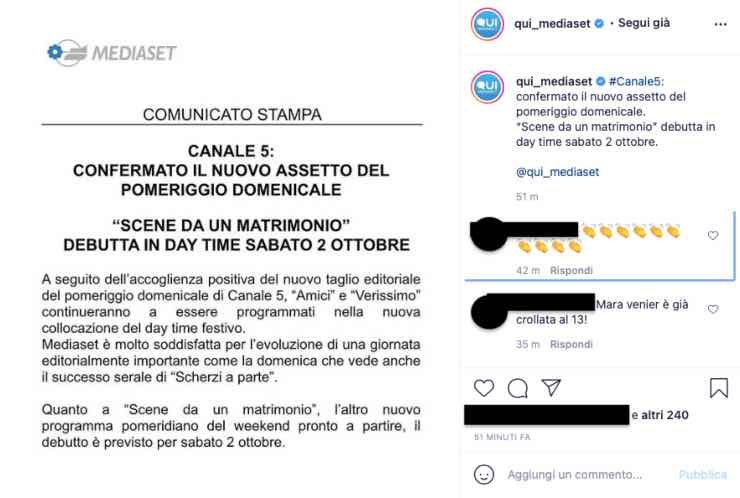 Mediaset, annuncio importante: c'entrano due amati programmi