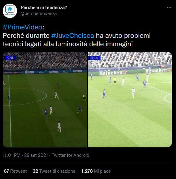 Problemi Juventus-Chelsea (Tweet @perchetendenza)