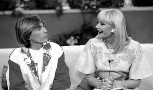 D'Angelo e la compianta Carrà (Rai anni 80, instagram)