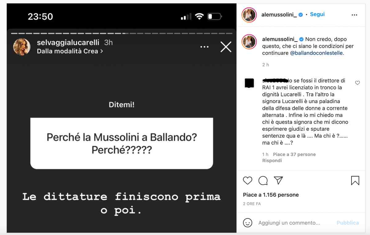 Alessandra Mussolini (Instagram)