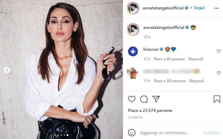 Anna Tatangelo, post (Instagram)
