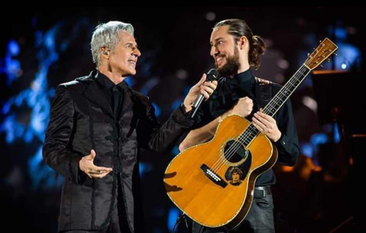 Claudio Baglioni e il figlio Giovanni (Instagram)