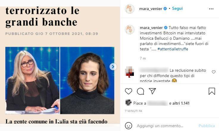 La furia di Maria Venier (Instagram)