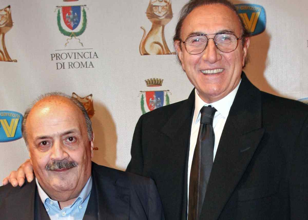 Maurizio Costanzo e Pippo Baudo (Getty Images)