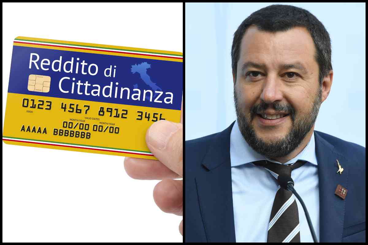 Reddito di Cittadinanza e Matteo Salvini (AdobeStock e GettyImages)