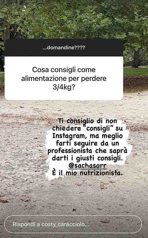storia Costanza (instagram)