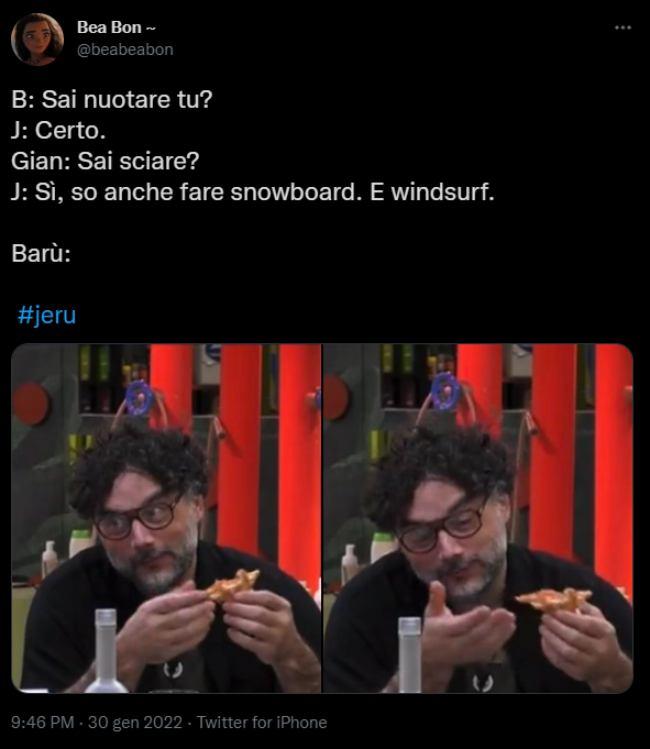 Barù, espressioni facciali