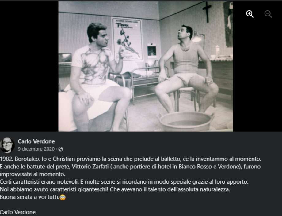 Christian De Sica e Carlo Verdone