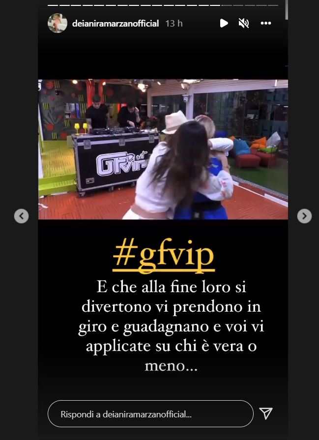 Deianira Marzano su Gf Vip