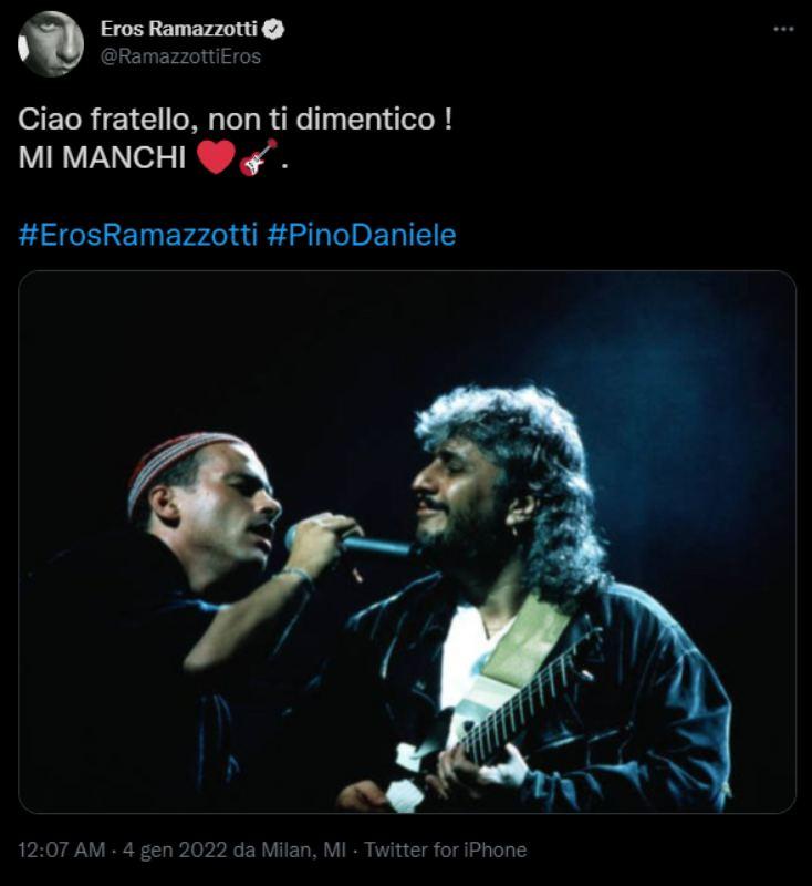 Eros Ramazzotti e Pino Daniele