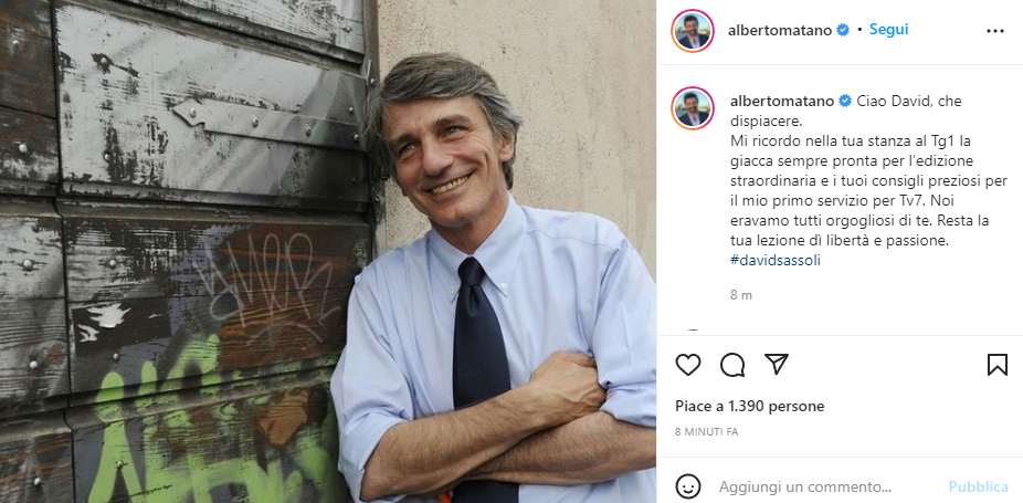 Matano su David Sassoli