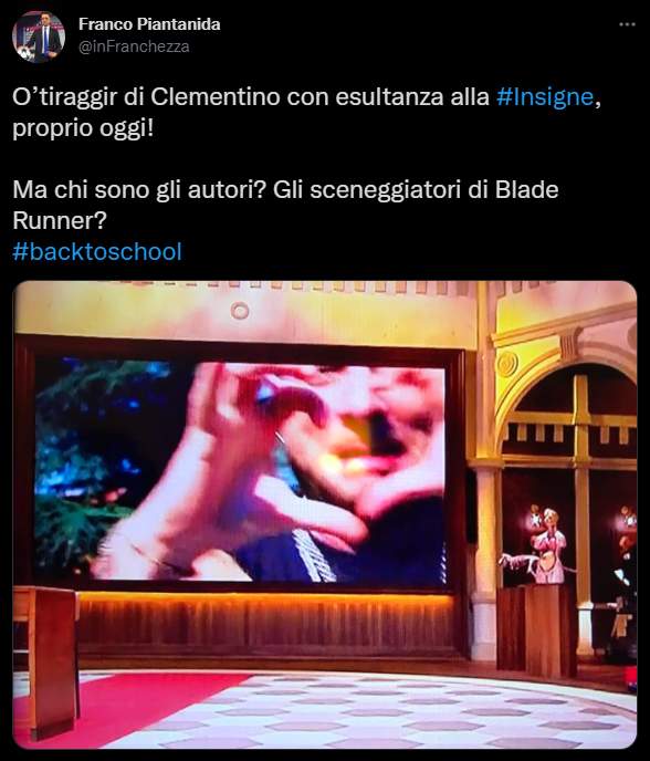 Tweet Franco Piantanida