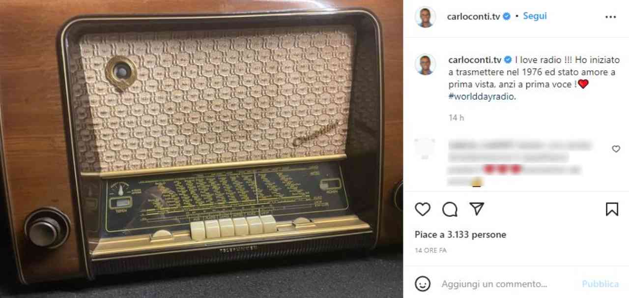 Carlo Conti, radio