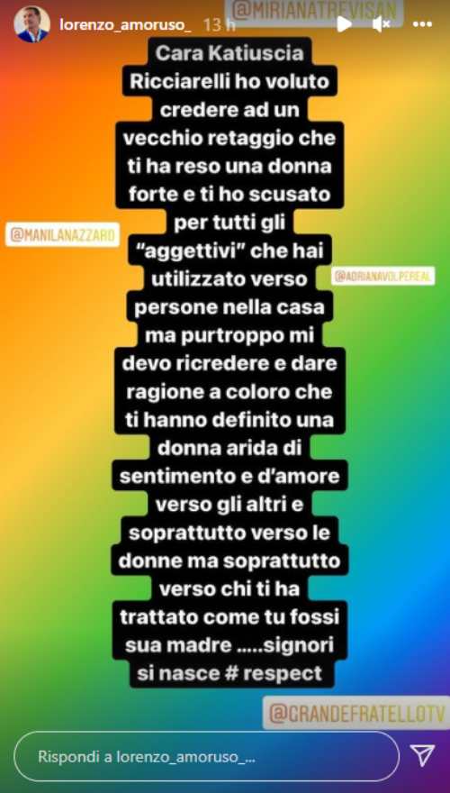 Lorenzo Amoruso su Katia Ricciarelli