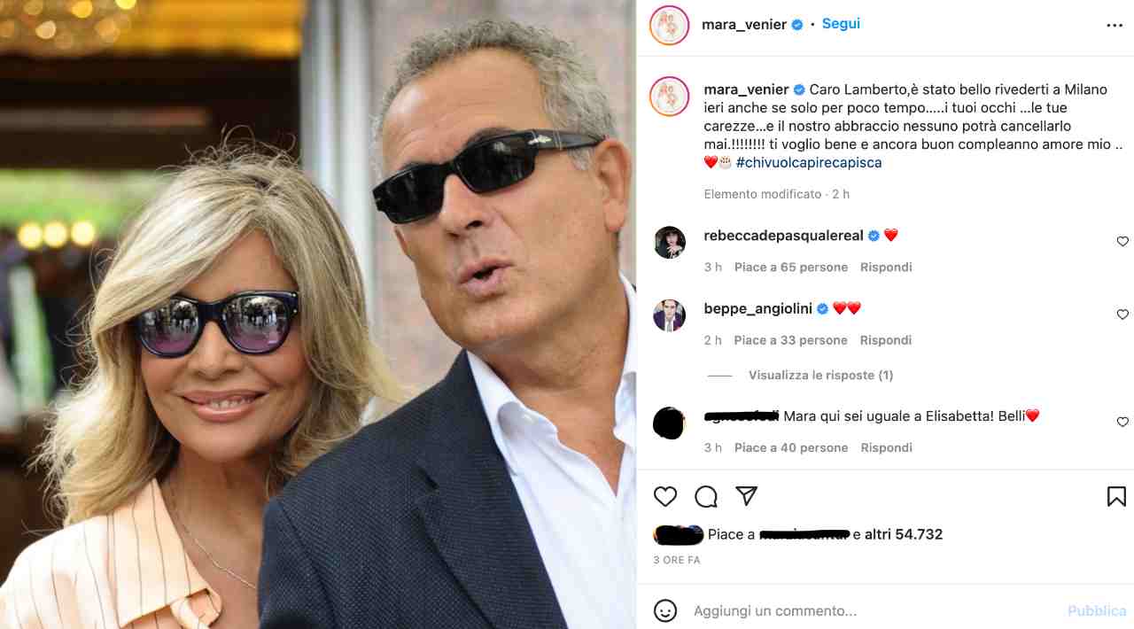 Mara Venier e Lamberto Sposini