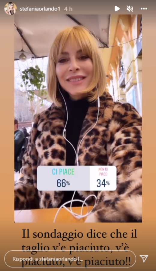 Stefania Orlando, nuovo taglio