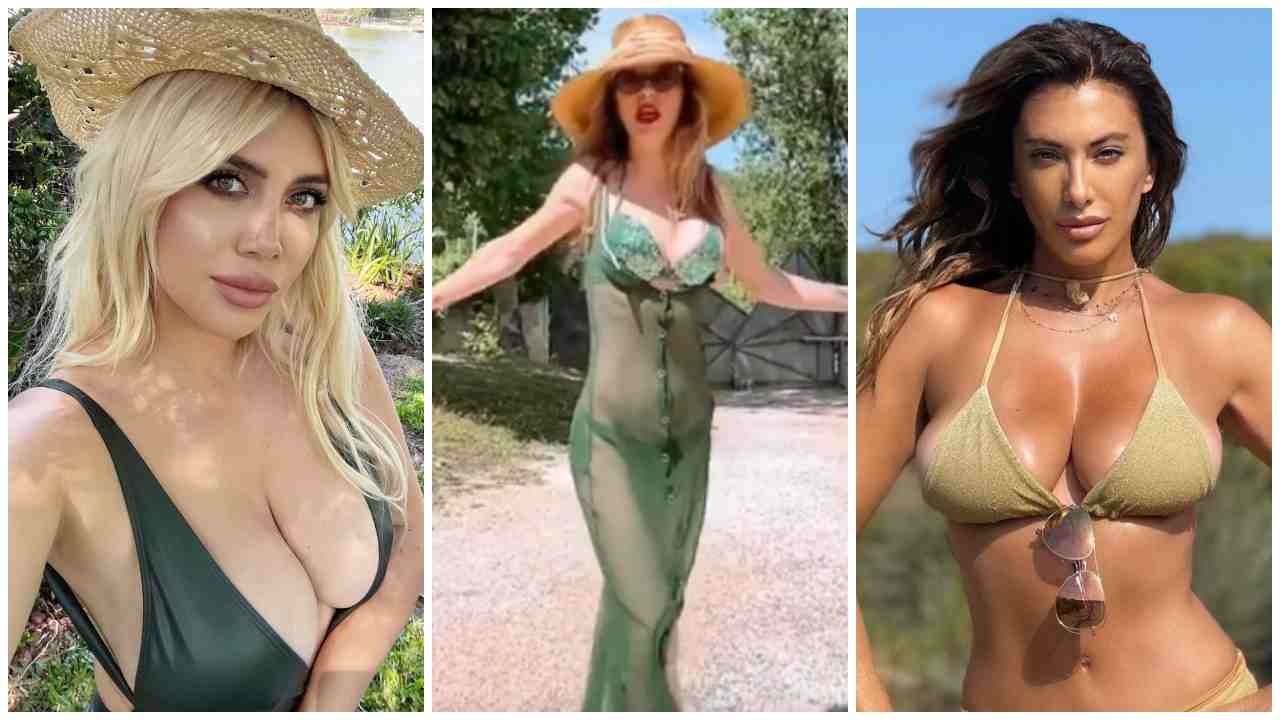 Wanda Nara, Naike Rivelli e Sabrina Salerno