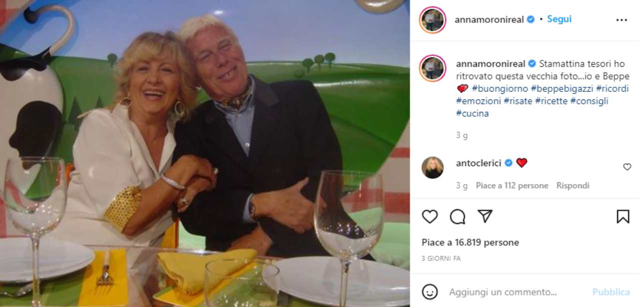 Anna Moroni con Beppe Bigazzi