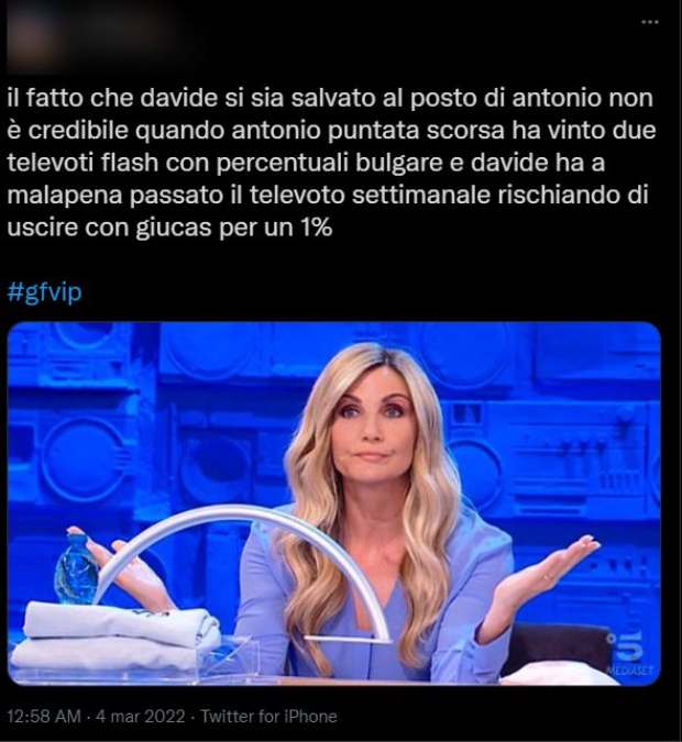 Eliminazione Antonio