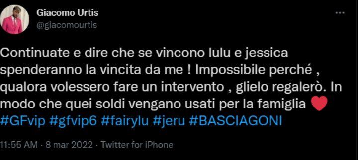 Giacomo Urtis su Lulù e Jessica