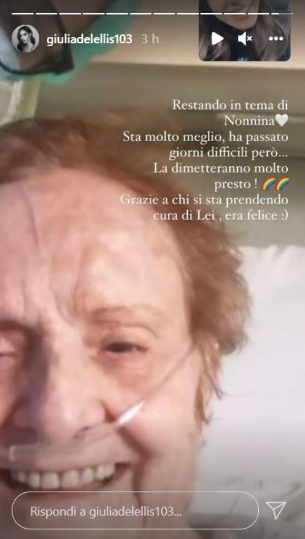 Giulia De Lellis, foto ospedale