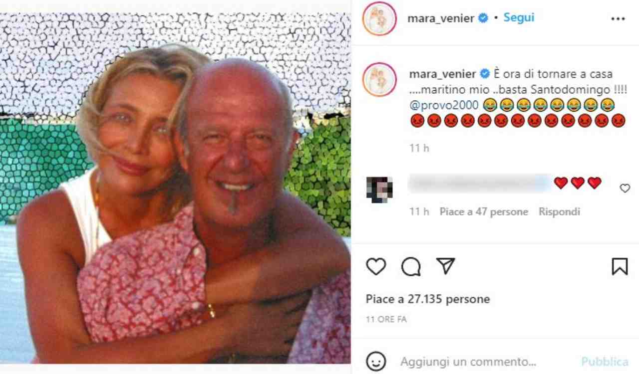 Mara Venier e Nicola Carraro