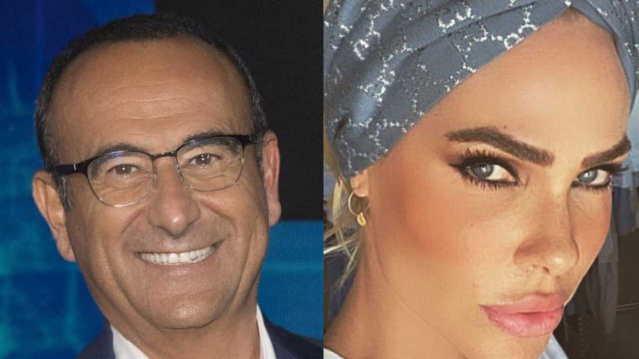 Carlo Conti e Ilary Blasi