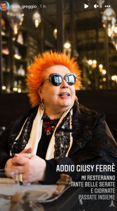 Saluto Ezio Greggio a Giusy Ferré
